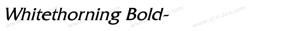 Whitethorning Bold字体转换